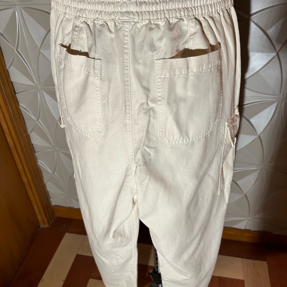 Light canvas/cotton pull on cargo pants - Picture 2 of 5